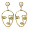 Fashion jewelry personality vintage exaggeration design beauty face drop earrings for women jewelry gift