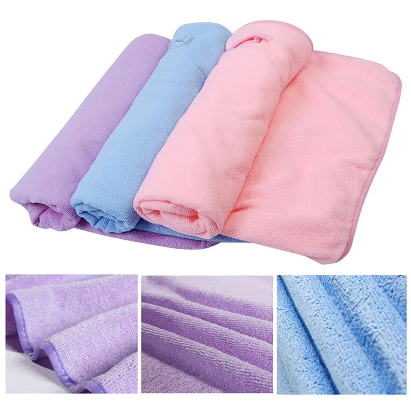 purple bath towels