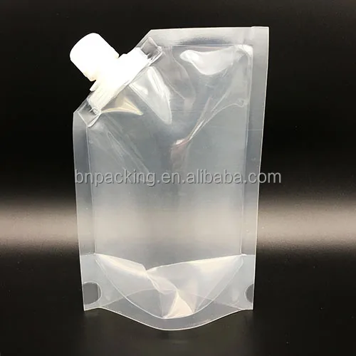 High Quality Transparent Nylon Bag 100ml Pouch Clear Spout Drink Pouch ...