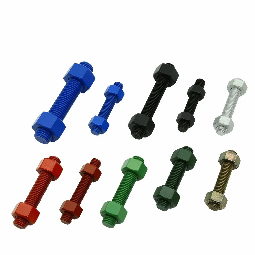 Astm A193b7 / A1942h M16 X 100 Ptfe Stud Bolts With 2 Nuts Buy M16