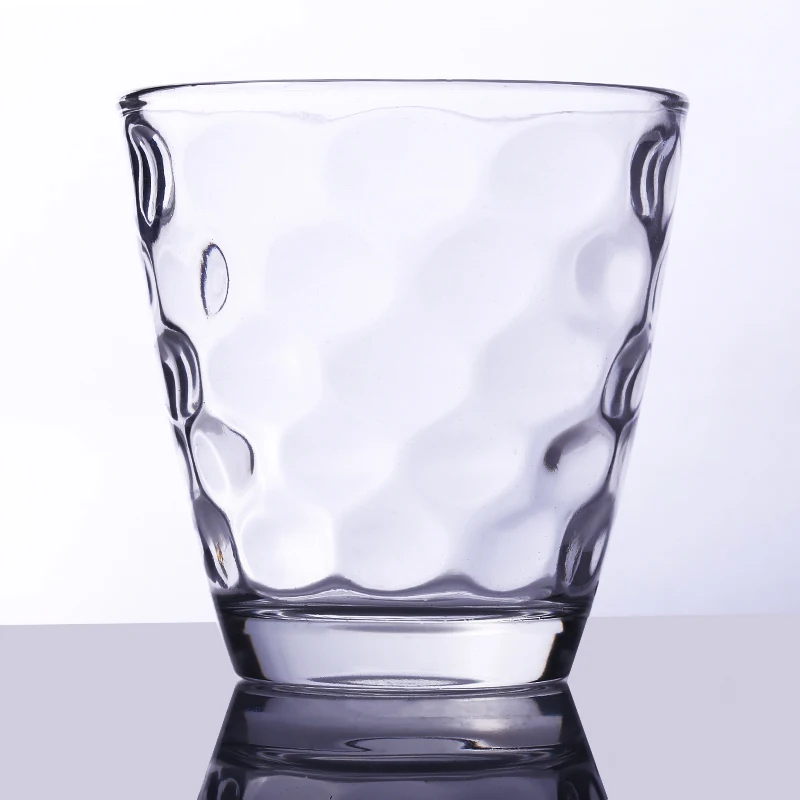 hot sale the most popular 270ml color glass cup with bubbles