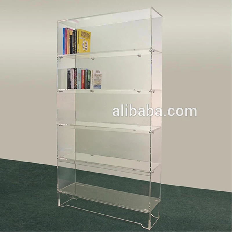 Floor Standing Tiered Acrylic Display Shelving Units For Books Floor Standing Tiered Acrylic Display