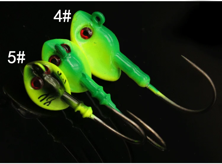 Wholesale 15g 19g 21g 29g 48g Colorful Painted Fishing Lead Jig Heads