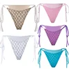 Drop shipping Sexy Women Glitter Underwears Bikini Lingerie Thongs G-String Pantie
