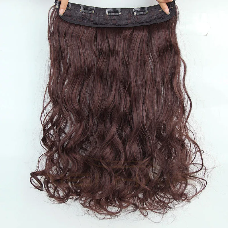 synthetic long clip in hair extension 