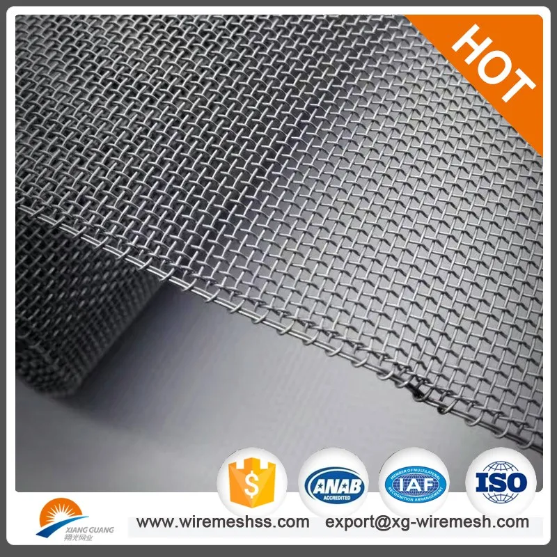 Xiangguang Factory Brass Crimped Decorative Wire Mesh For Cabinets
