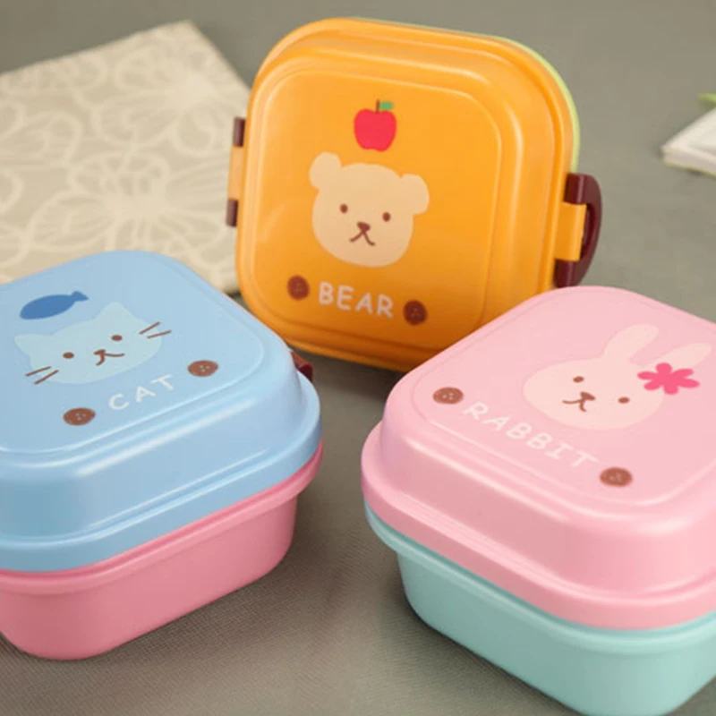 Japanese Mini Plastic Kids Square Lunch Box For Kids Bento - Buy Bento ...