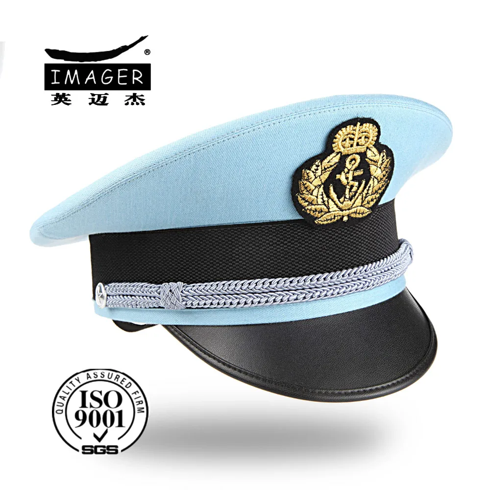 Light Blue Army Uniform Hat With Silver Strap - Buy Army Blue Hats,Army ...