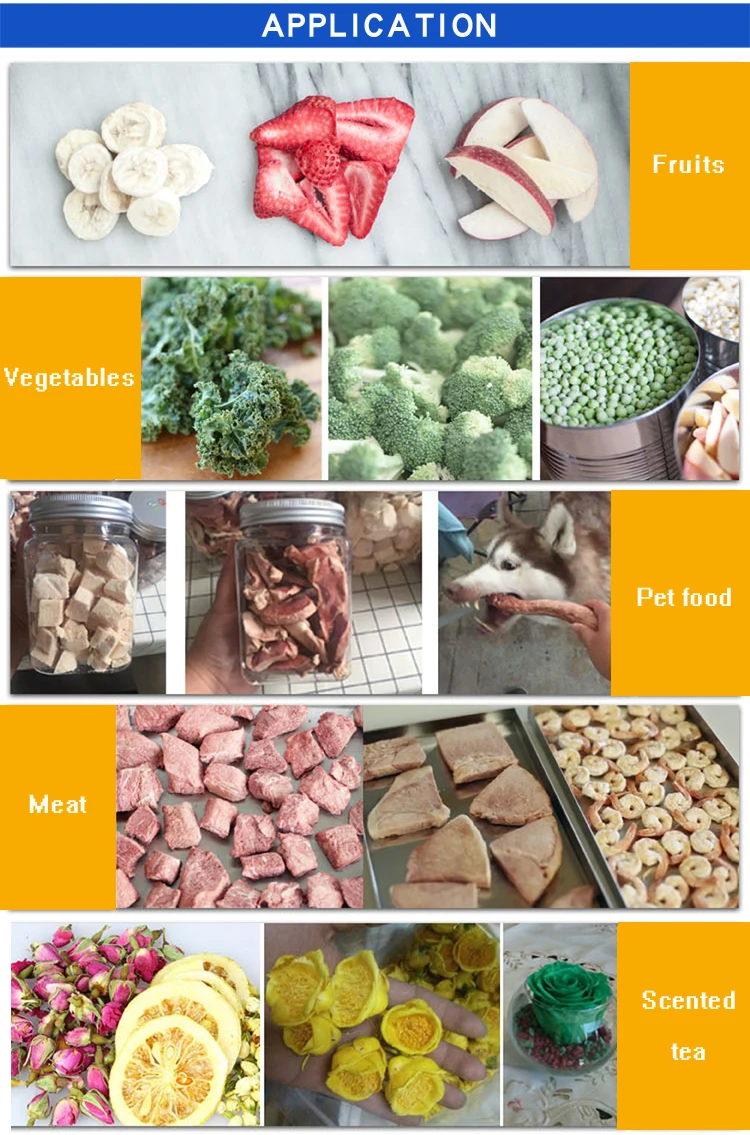 300kg Water Cooled Industrial Vacuum Drying Drum Food Freeze Dryer