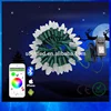 Bluetooth Wireless Smart APP controlled led C9 Christmas light set WS2811 addressable decorations waterproof transparent cover