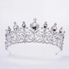 Custom golden large pageant crowns princess rhinestone wedding bridal tiara party crown