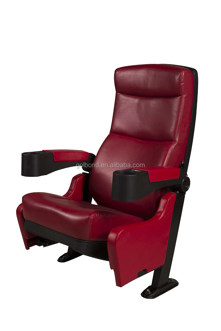 Modern Home Theater Chair With Cup Holder/theater Fabric Cinema Chairs