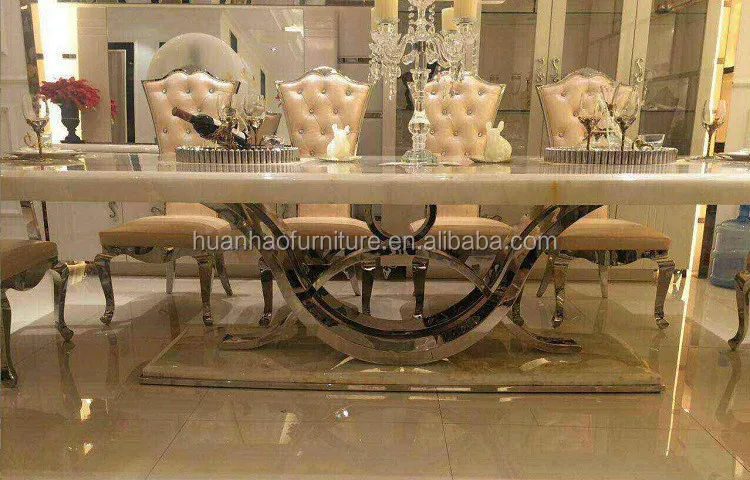 2016 Modern Design 12 Seater Marble Top Dining Table Set - Buy Dining