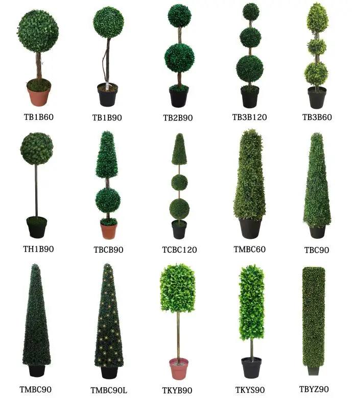 High Quality Custom Artificial Topiary Trees Artificial Boxwood Spiral