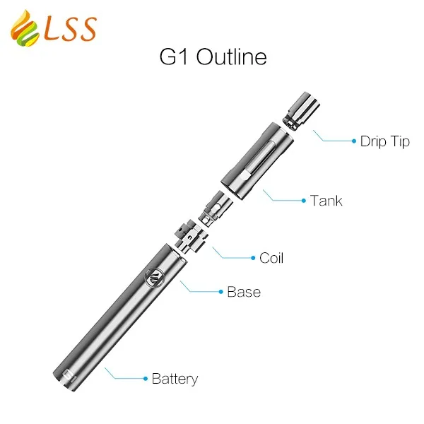 Vape pen G1 e-cigarette LSS mechanical colored smoke e cigarette