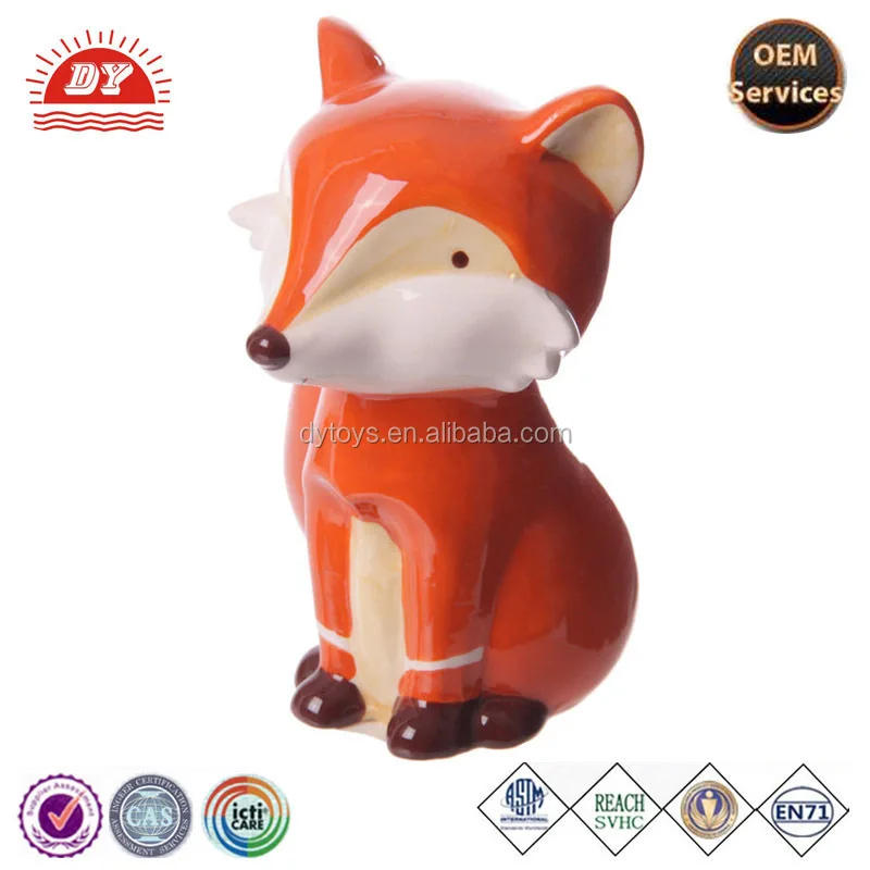 fox piggy bank