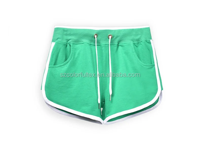 Custom logo blank plain gym women short sports running shorts