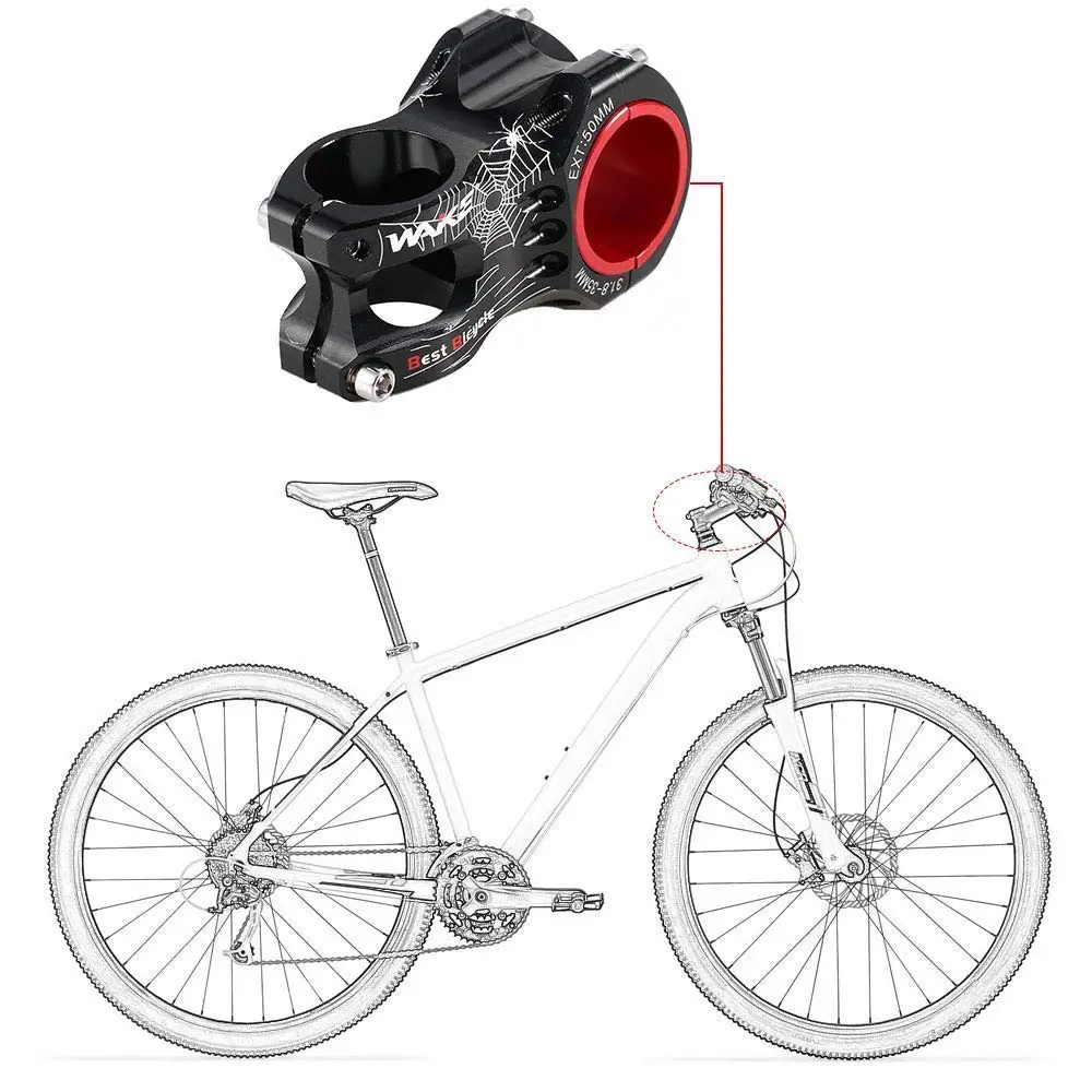 Metal Stem Riser MTB Bicycle Short Handlebar Stem Riser Cycling Accessories KV