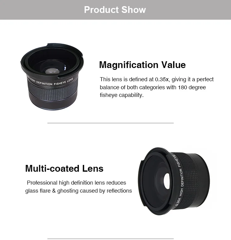 Nikon D3500 Ready Stock] Aurorawell 52mm Fisheye Wide Angle