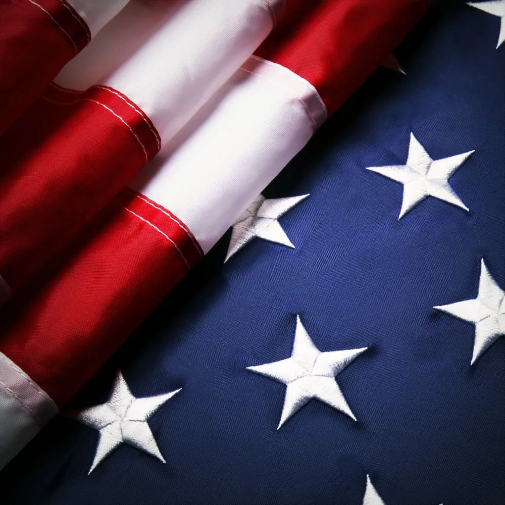 3x5ft 美国国旗 210d 牛津尼龙批发高品质与绣花明星缝制条纹美国国旗