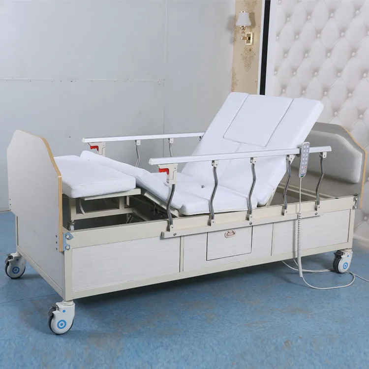 Anti Side Slip Electric Reclining Hospital Bed With Bedpan Buy
