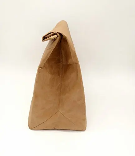 brown paper tyvek insulated lunch bag