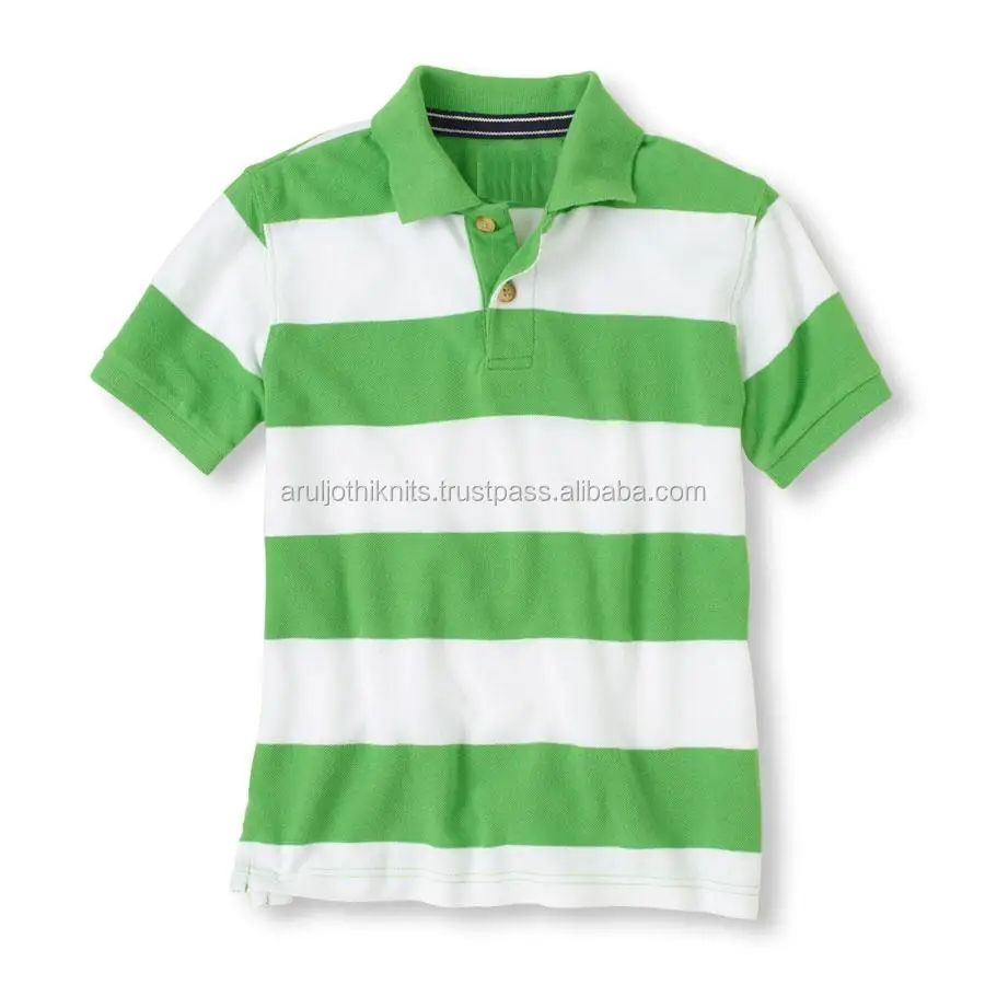 green striped polo