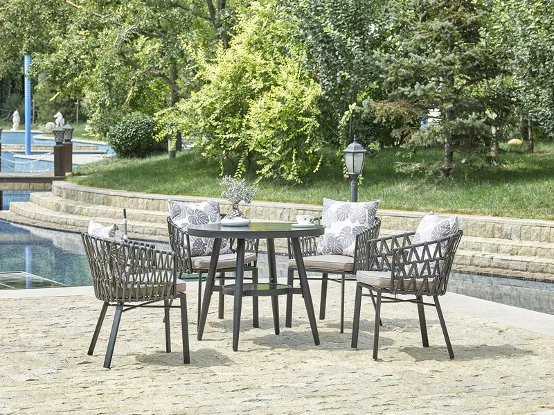Moderno Nuevo Diseño Tesline Y Cuerda Silla Y Mesa De Jardín Mesa De Comedor Al Aire Libre Conjunto Buy Muebles De Exterior,Juego De Comedor De Moderno Nuevo Diseño Tesline Y Cuerda Silla Y Mesa De Jardín Mesa De Comedor Al Aire Libre Conjunto Buy Muebles De Exterior,Juego De Comedor De