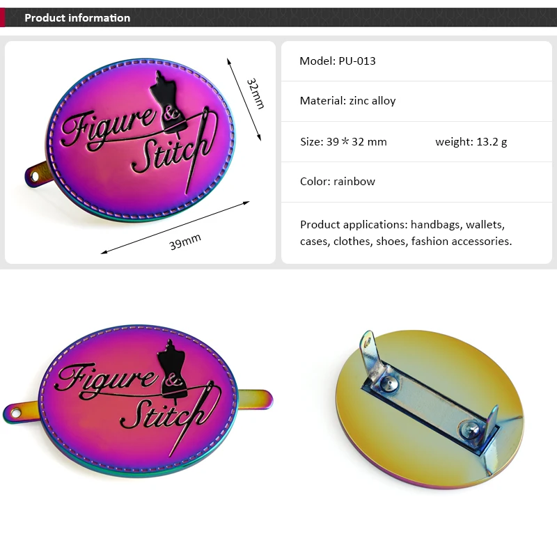 Brand Logo Metal Label