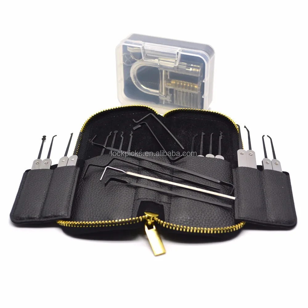 High Quality Stainless Steel Locksmith Tools 22pcs Auto Lock Pick Set