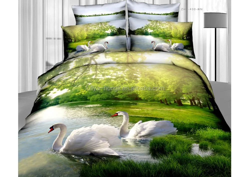 Bed Cover Set Swan Printed Sheets Beautiful Sheet Sets Bed Cover Set Swan Printed Sheets Beautiful Sheet Sets