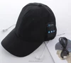factory direct sale solid black cotton bluetooth baseball cap