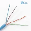 Blue outdoor 1000ft 305m 300m 24awg 24 awg solid copper cabel network wire reel lan cat 5e utp cable