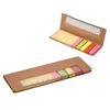 Eco Sticky Notes Sets With Ruler 5 Colors Sticky Flasg 40 Sheets White Paper With Line With Black Binding