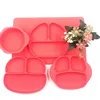 Multifunction Silicone Baby Tableware Set Feeding Plates Bowls 4 Pcs/Set