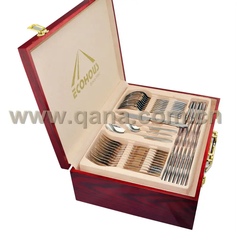 72pcs Camping Cutlery Set With Wooden Case(qanatz086) Buy 72pcs