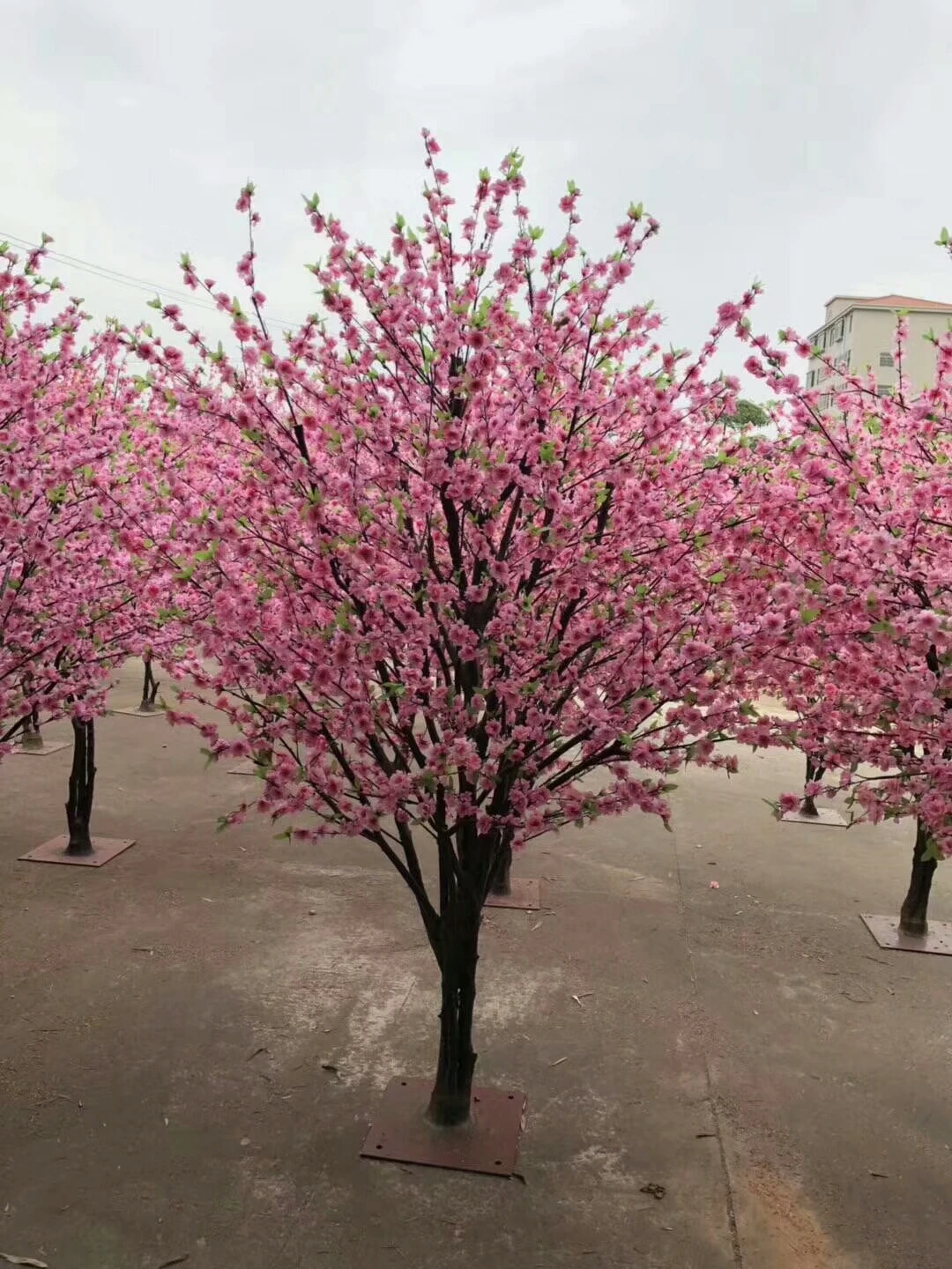 Hias Buatan Sutra Bunga Ceri Blossom Pohon  Untuk Hiasan  