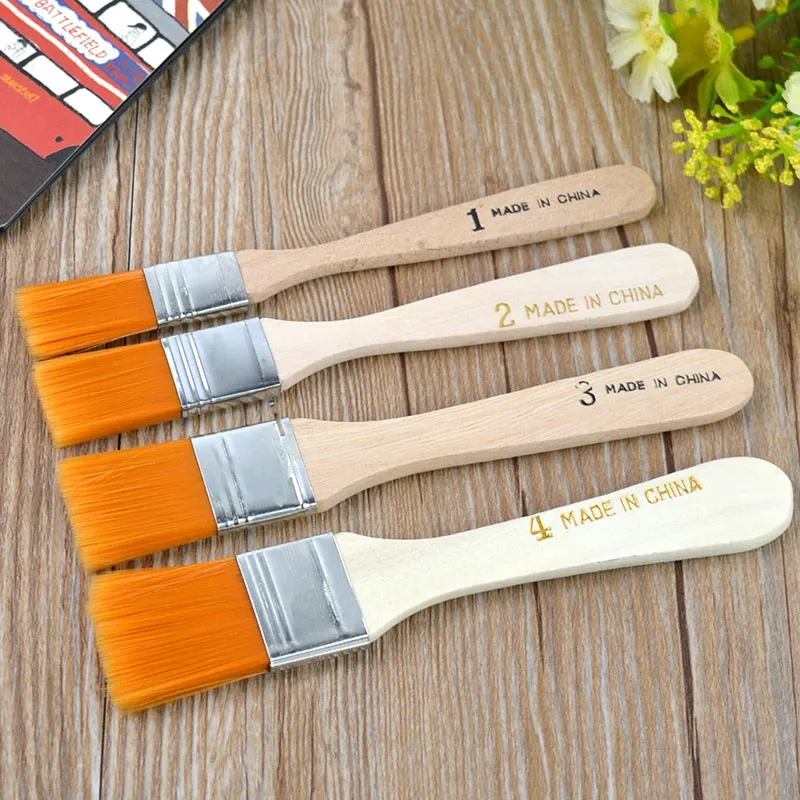 Wooden Handle Bristle Hair Paint Brush Eco Painting Hand Tools Buy