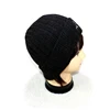 HZM-10498005 Jacquard High Quality 100% Acrylic Beanie Black And Kinted Hat