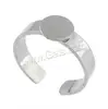 Hot sale custom stainless steel ring flat round 304 stainless steel pad ring base open