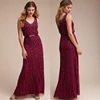 Handmade beaded evening dress for wedding and party