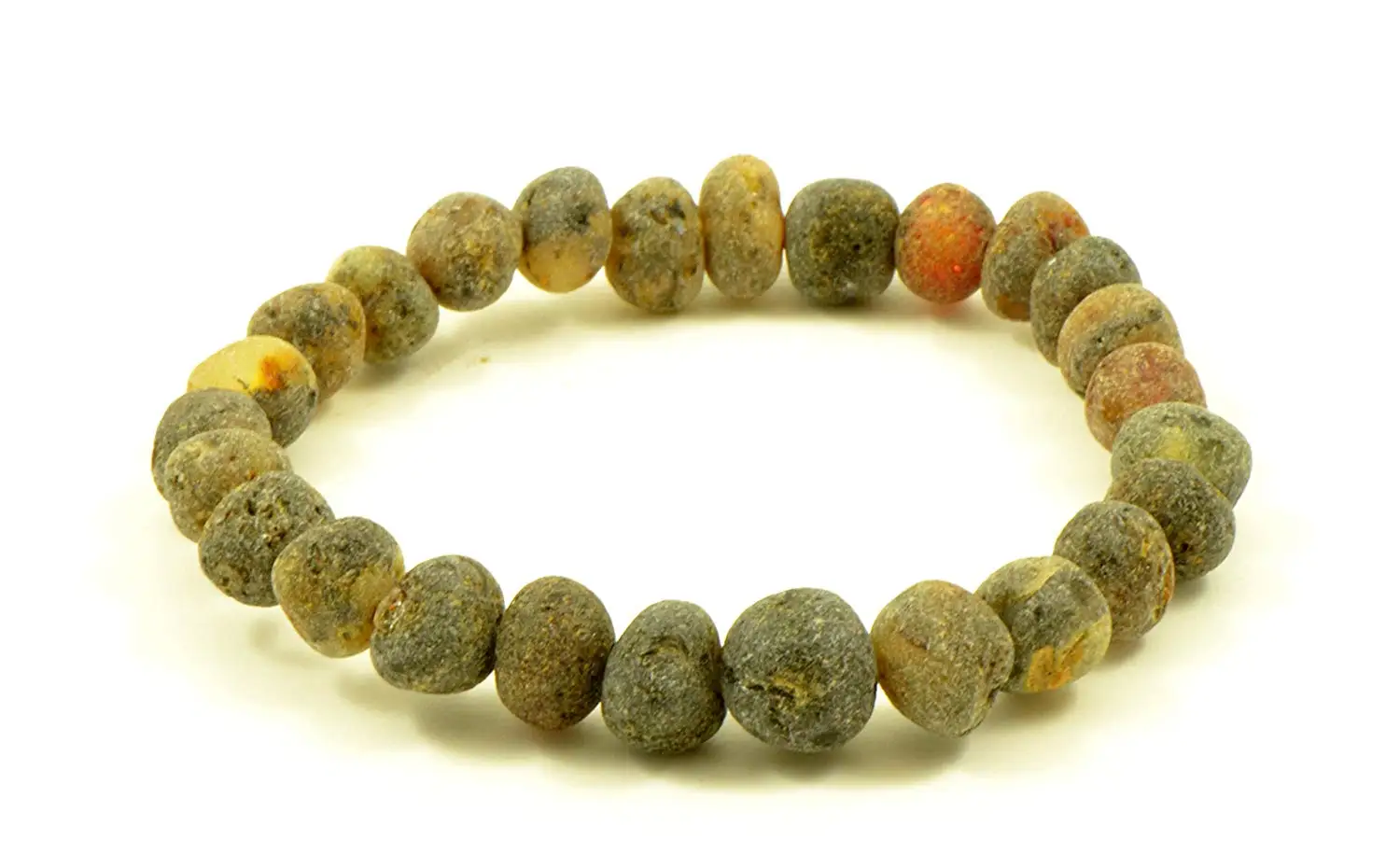 Baltic Amber Bracelet for Adult Genuine Baltic Amber 100/% Genuine Amber Guarantee Elastic Cognac Color 7 inches