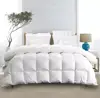All Season Goose Down Comforter - Warm Down Duvet Insert - Baffle Box, Soft Key Print Cotton Shell,Hypoallergenic