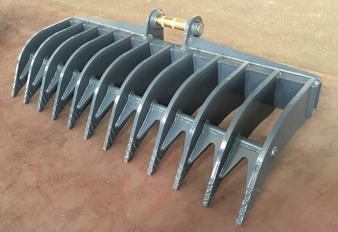 RSBM root rake bucket brush rake for excavator and backhoe, View rake