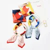 60*60cm New Korea style square multi printed silk scarves, lady dress silk kerchief