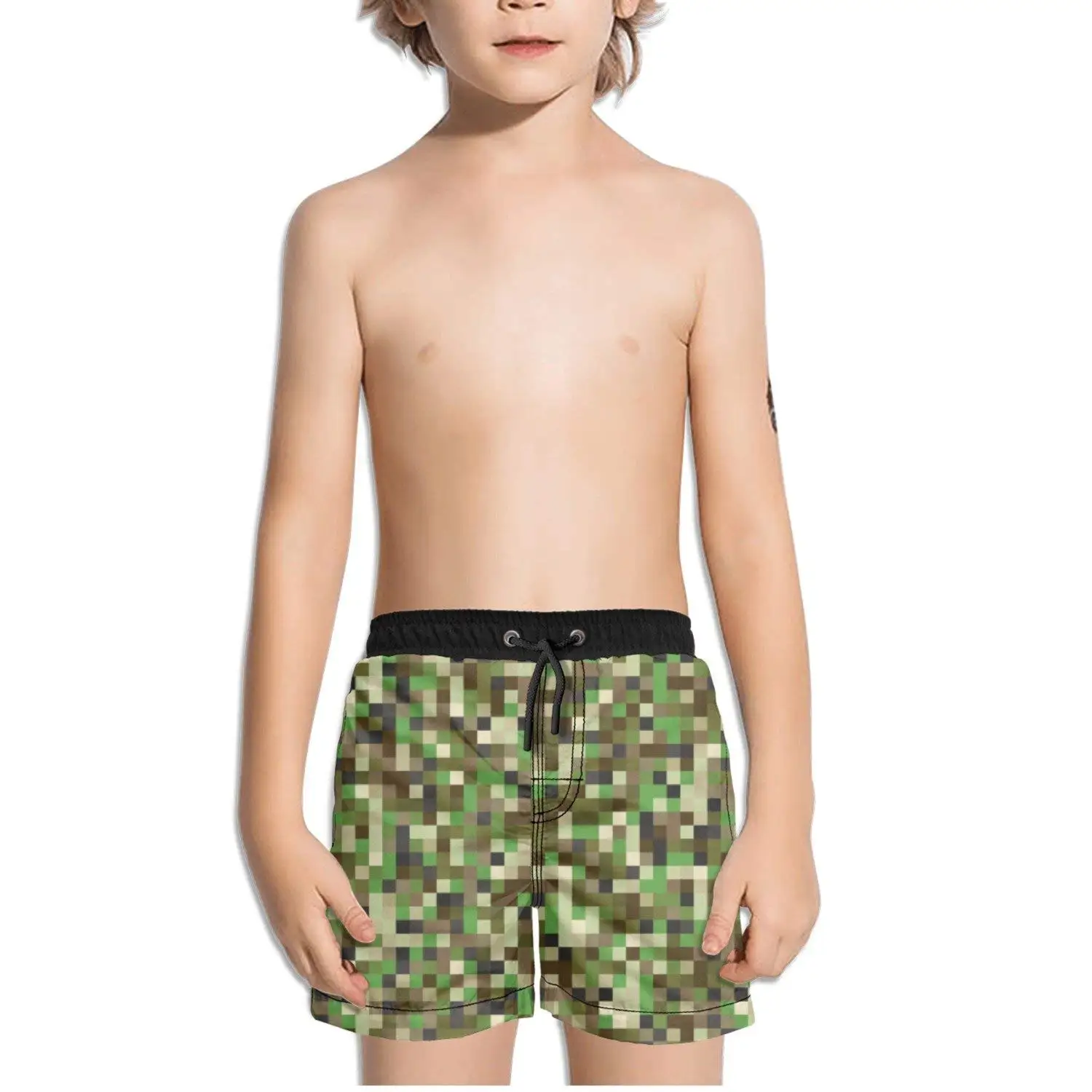 boys camo swim shorts