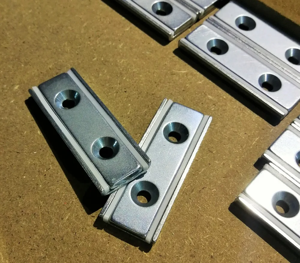 2" Rectangular Neodymium Mount Channel With Countersunk Hole