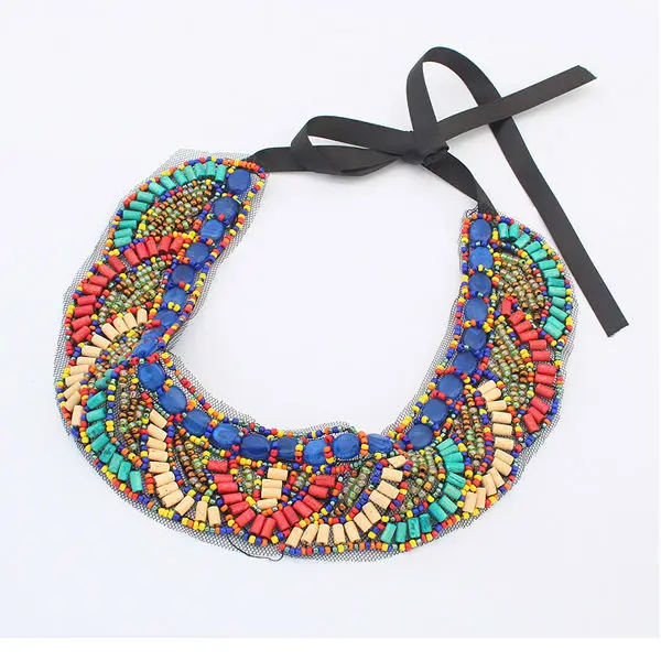 Roman Costume Jewelry 2014 Pendant Fake Collar Colorful Jewelry Fashion