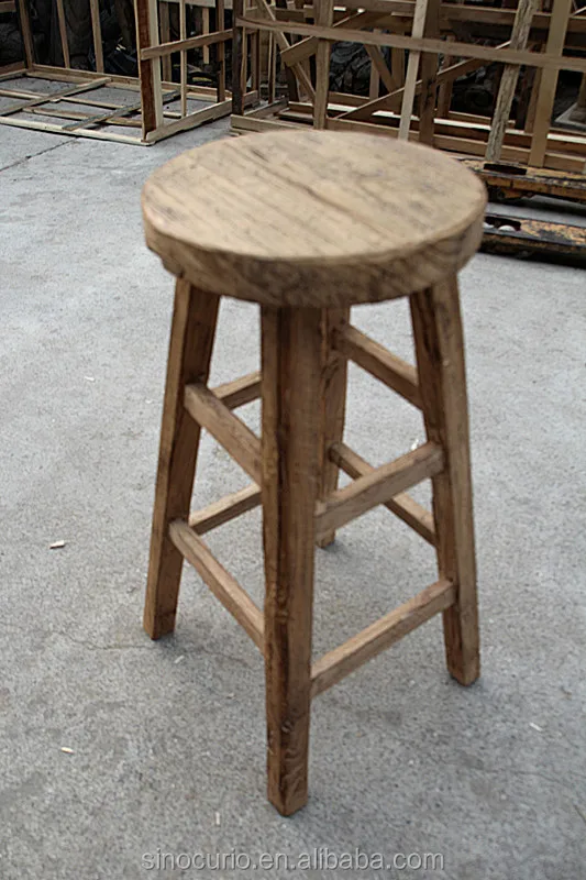 Vintage Antique Recycle Solid Wood Bar Stool Stools High End Wooden Product On Vintage Antique Recycle Solid Wood Bar Stool Stools High End Wooden Product On