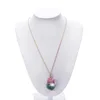 New style Natural Stones Handmade Crystal Pendant Irregular Chain Necklace